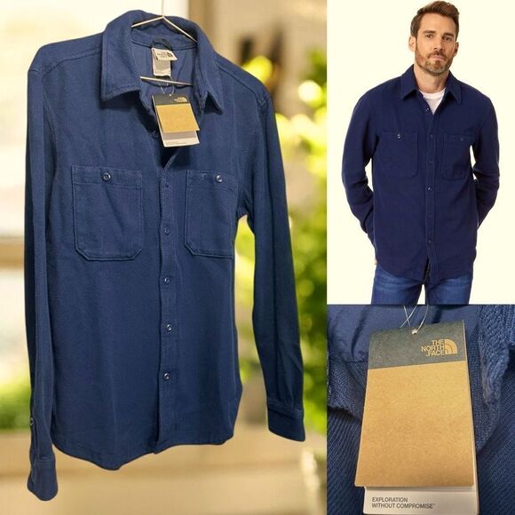 The North Face Valley Twill Utility Button Down Flannel Jacket Coat Parka SZ M - Picture 1 of 10
